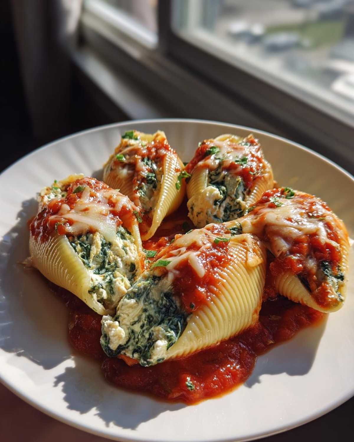 Spinach Feta Stuffed Shells - detail 3