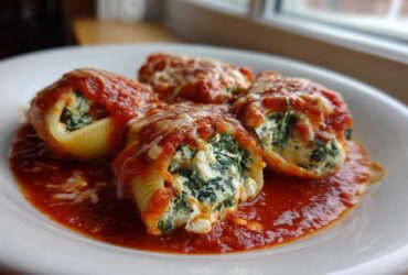 Spinach Feta Stuffed Shells