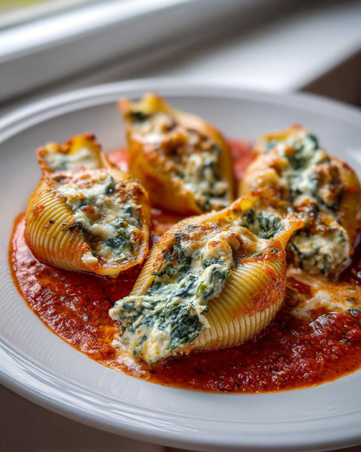 Spinach Feta Stuffed Shells - detail 4