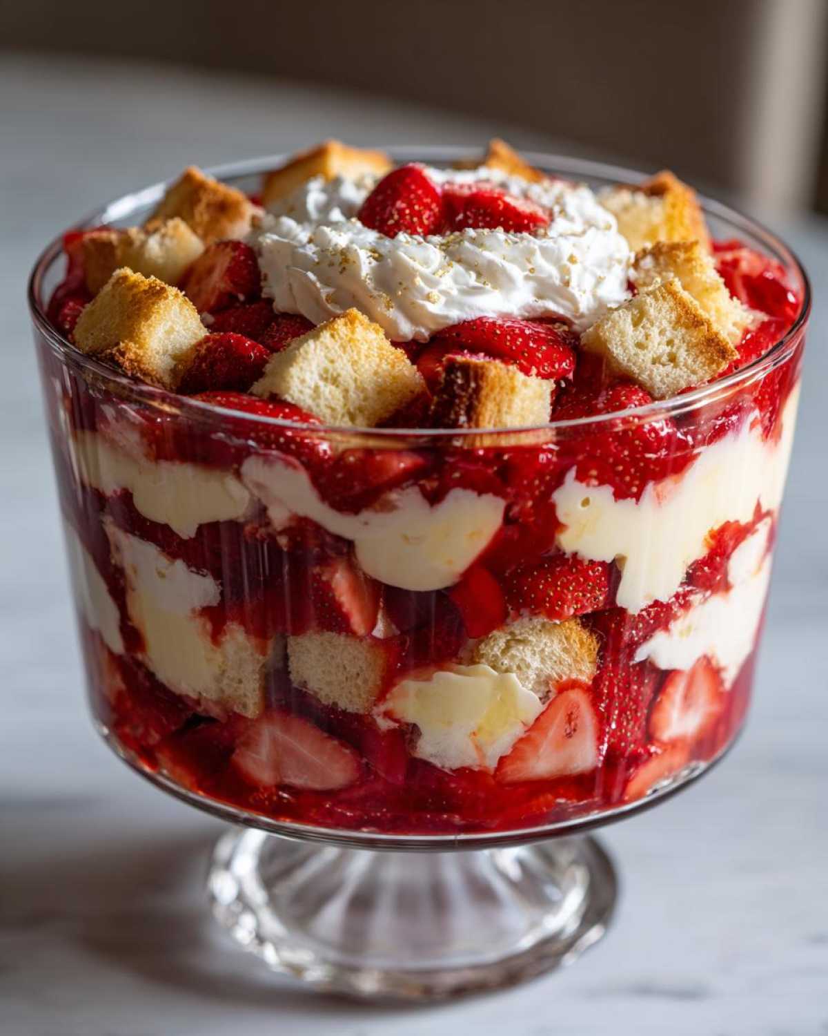 Strawberry Shortcake Trifle - detail 3