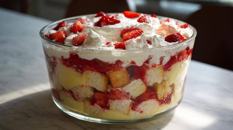 Strawberry Shortcake Trifle