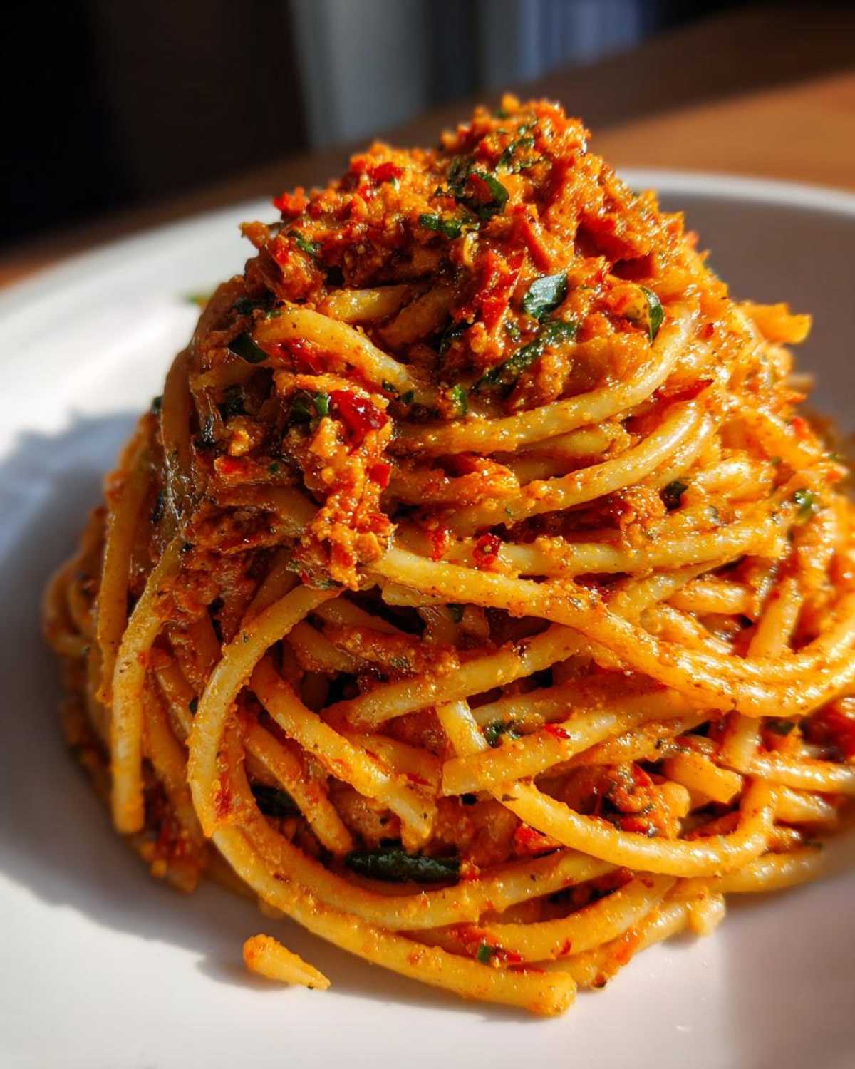 Sun-Dried Tomato Pesto Pasta - detail 1