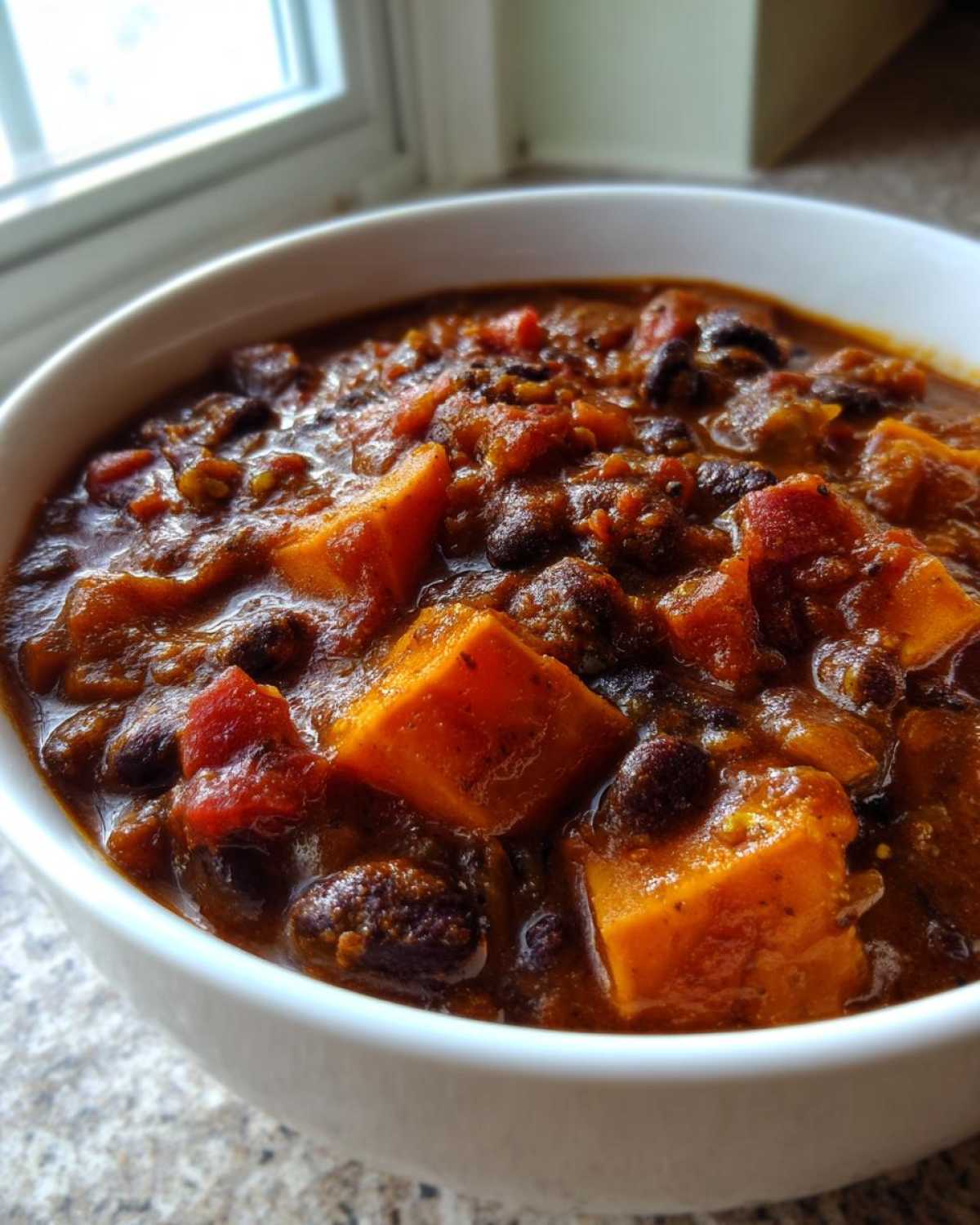 Sweet Potato Black Bean Chili - detail 2