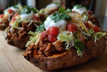 Taco Stuffed Sweet Potatoes