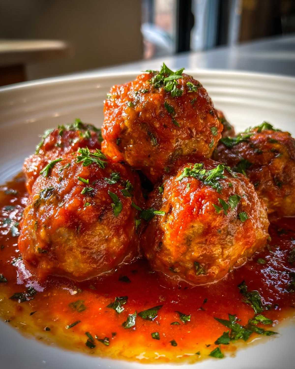 Turkey Meatballs in Marinara - detail 2