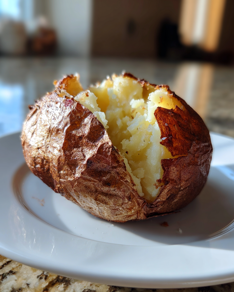 air fryer baked potato - detail 1