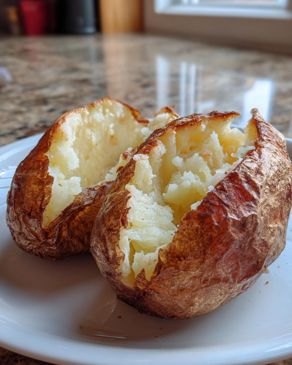 air fryer baked potato - detail 2