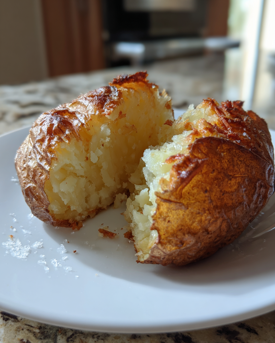 air fryer baked potato - detail 3