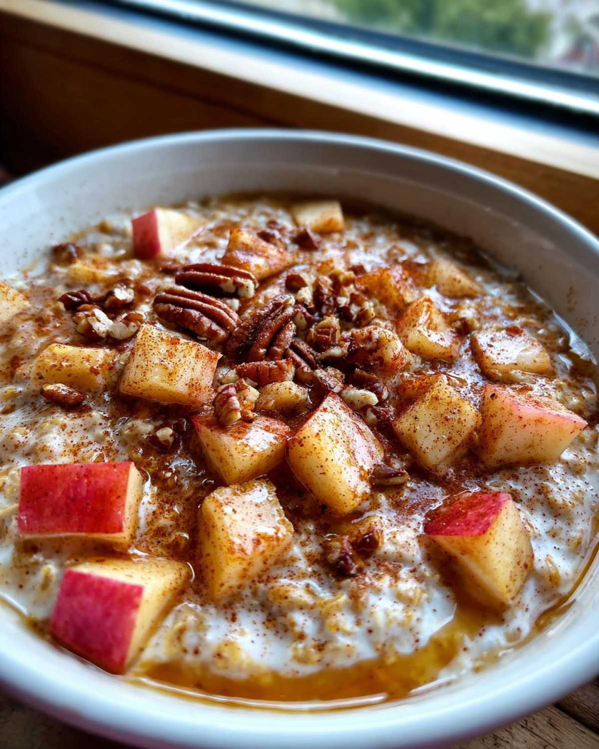 apple cinnamon oatmeal - detail 1