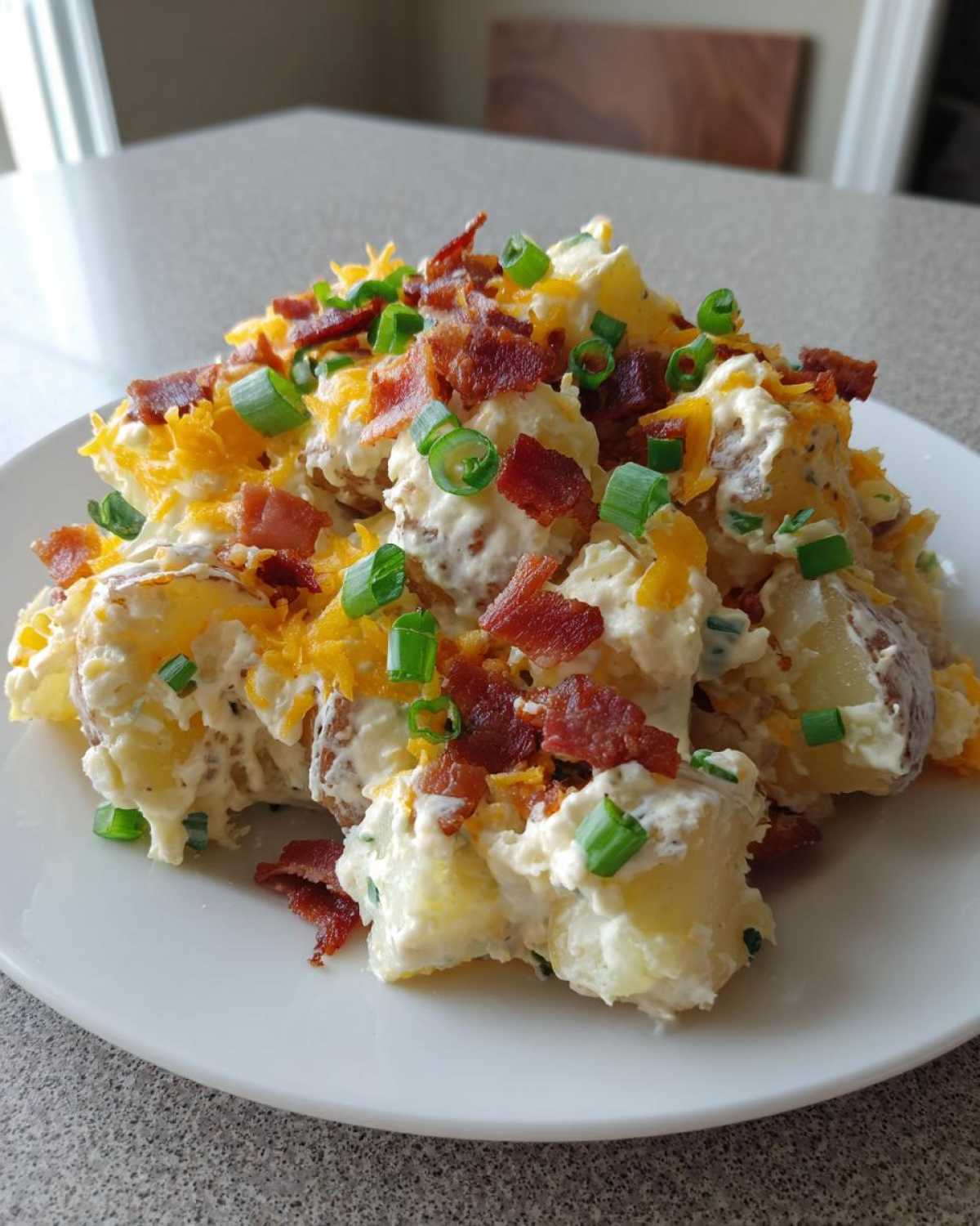 baked potato salad - detail 1