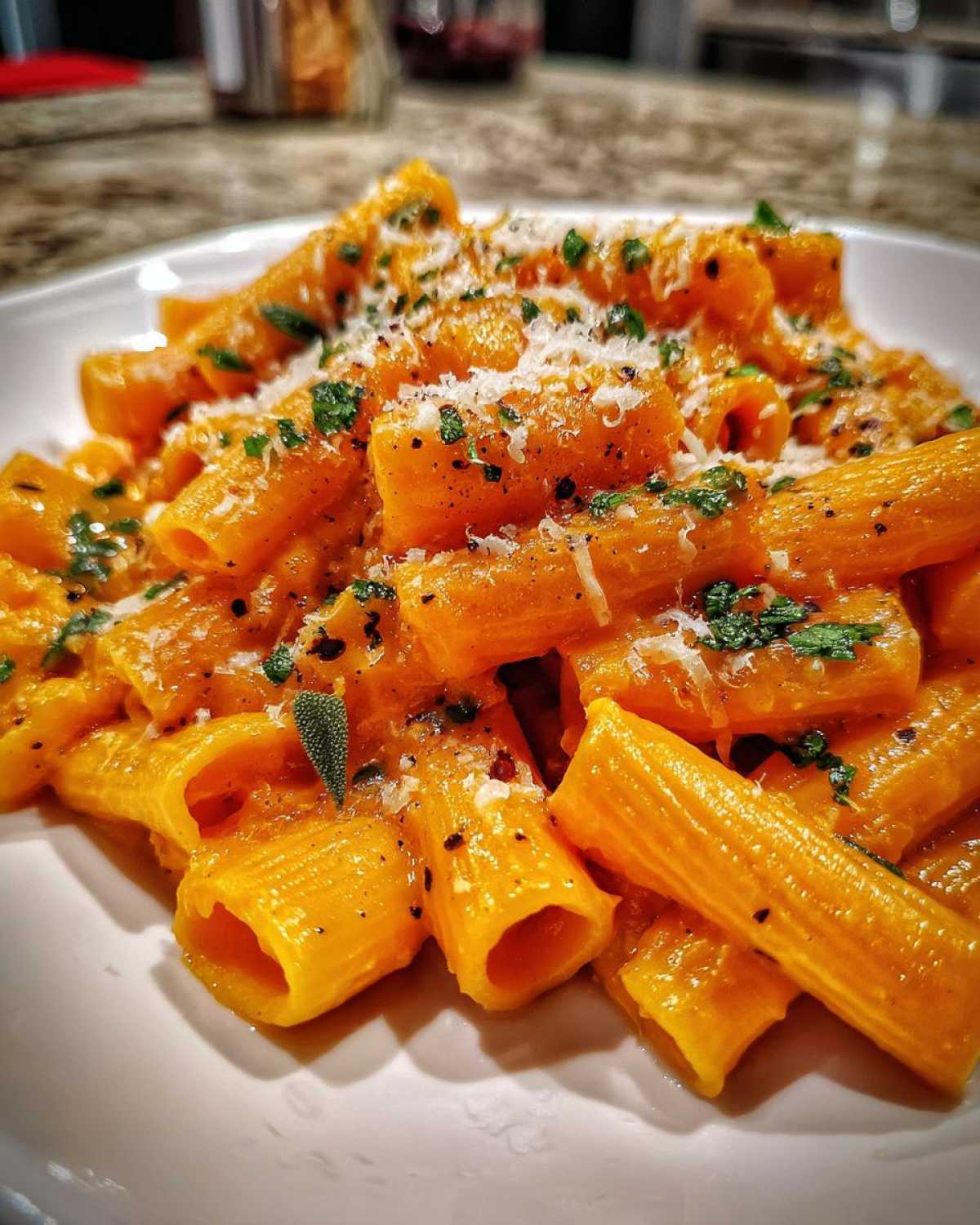 butternut squash pasta - detail 1