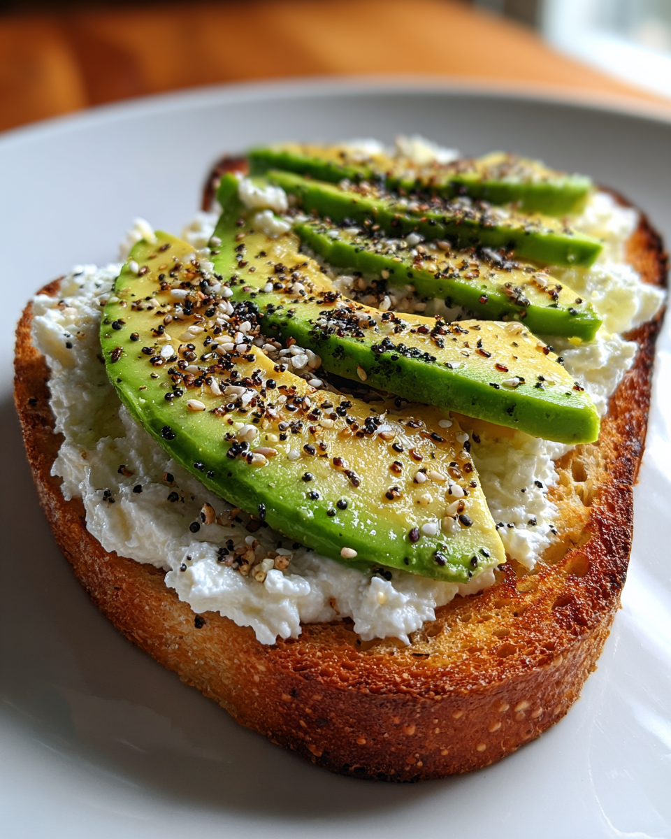 cottage cheese toast - detail 1