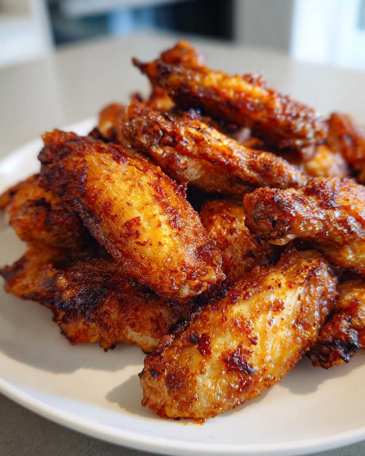 crispy baked chicken wings - detail 1