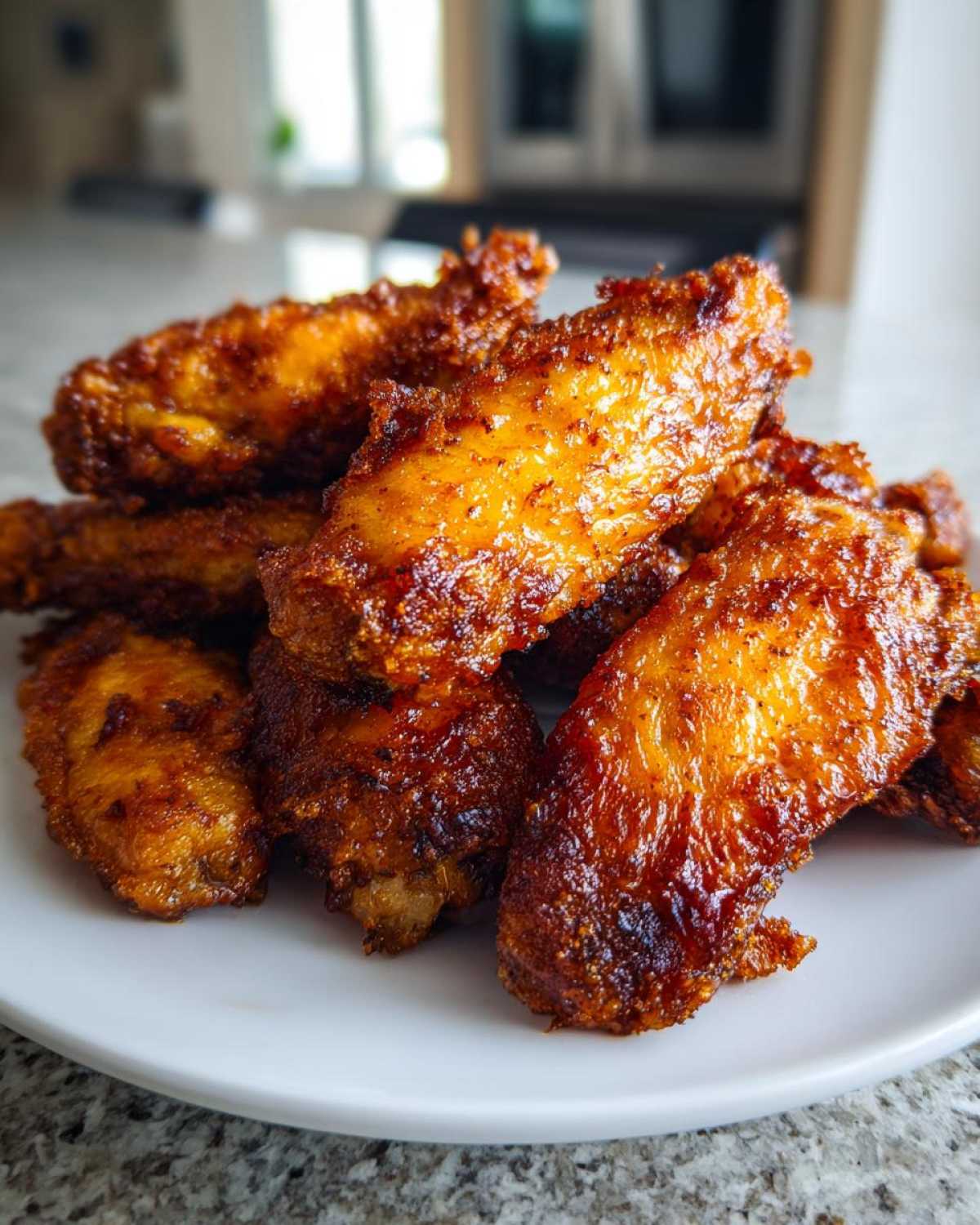 crispy baked chicken wings - detail 2