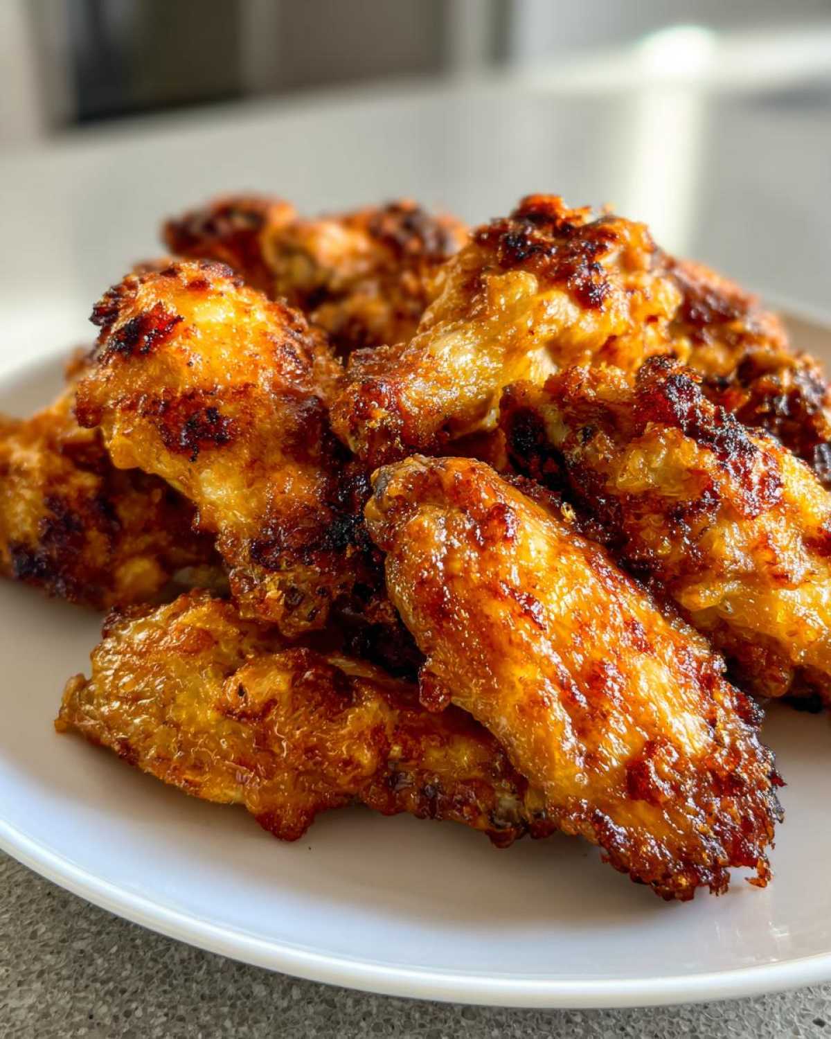 crispy baked chicken wings - detail 3
