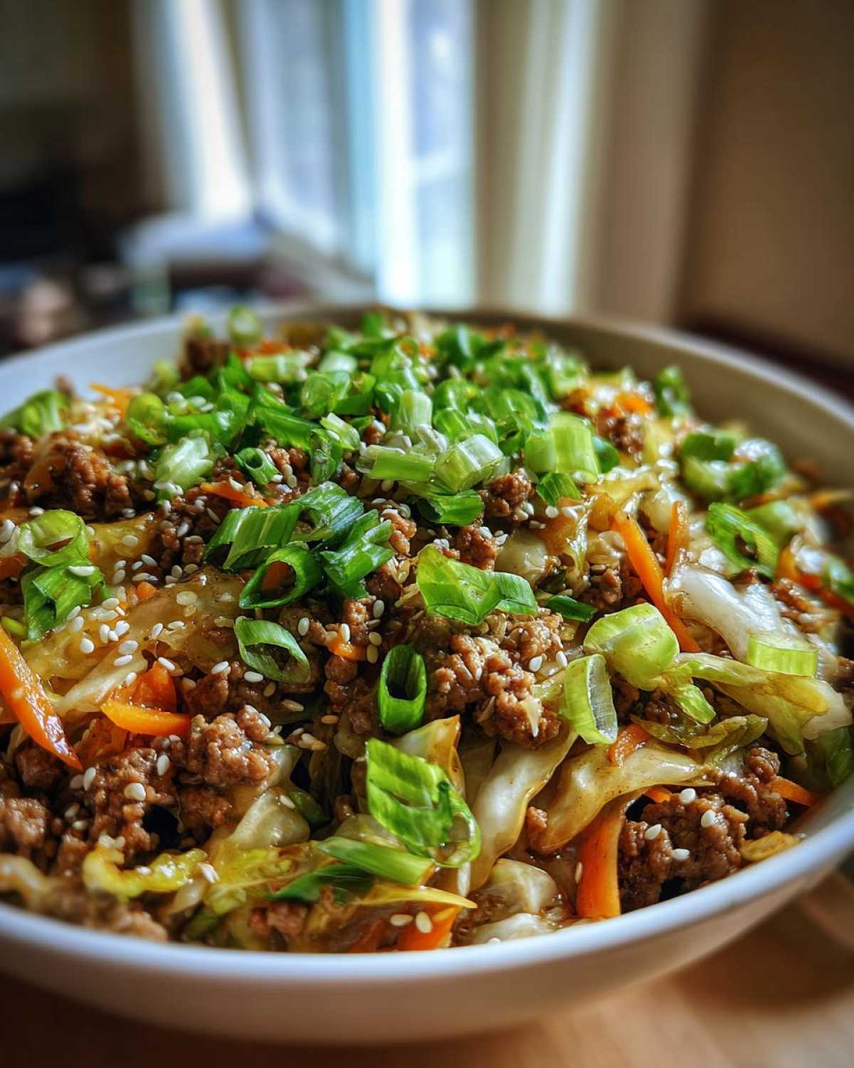 egg roll in a bowl - detail 3
