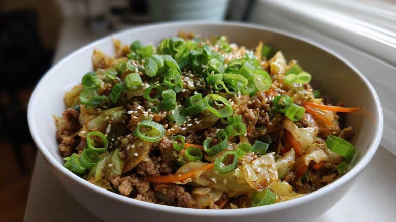 egg roll in a bowl