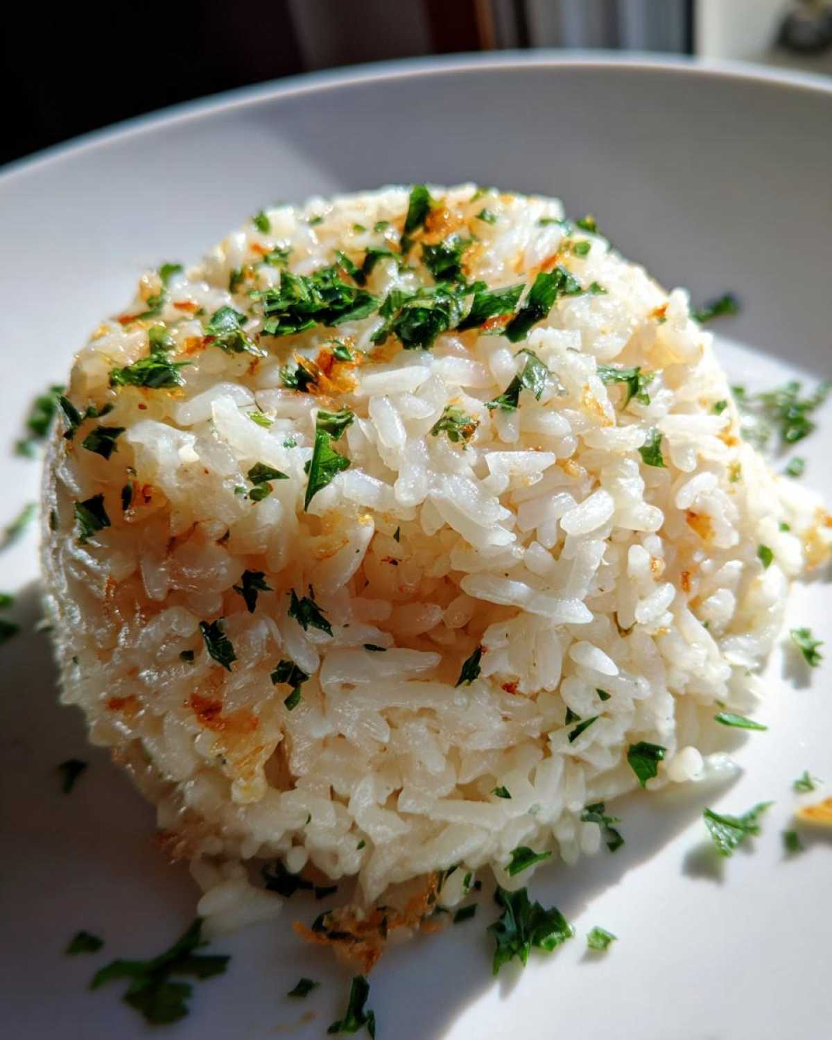 garlic butter rice - detail 2