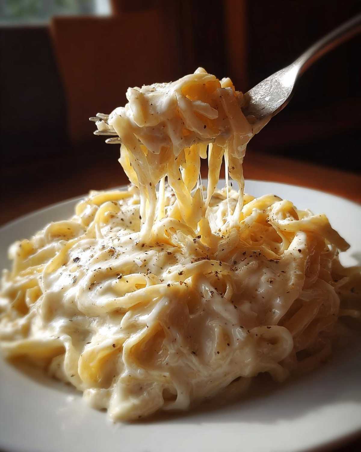 homemade alfredo sauce - detail 1
