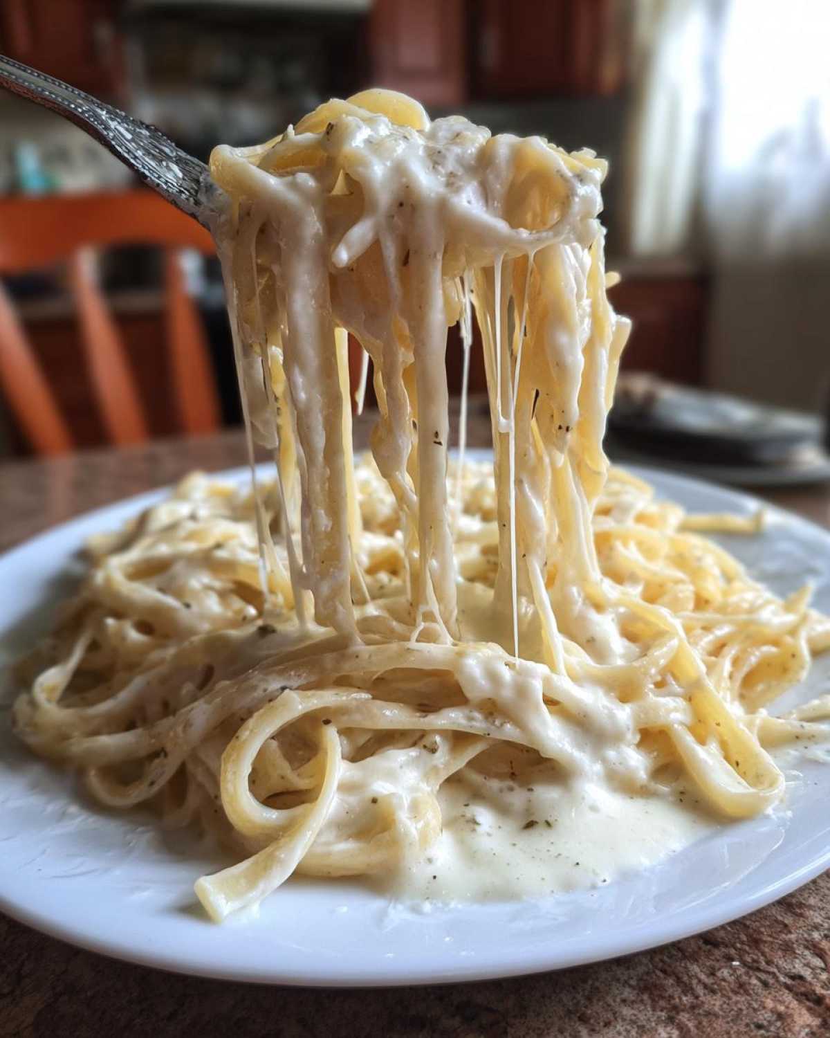 homemade alfredo sauce - detail 3