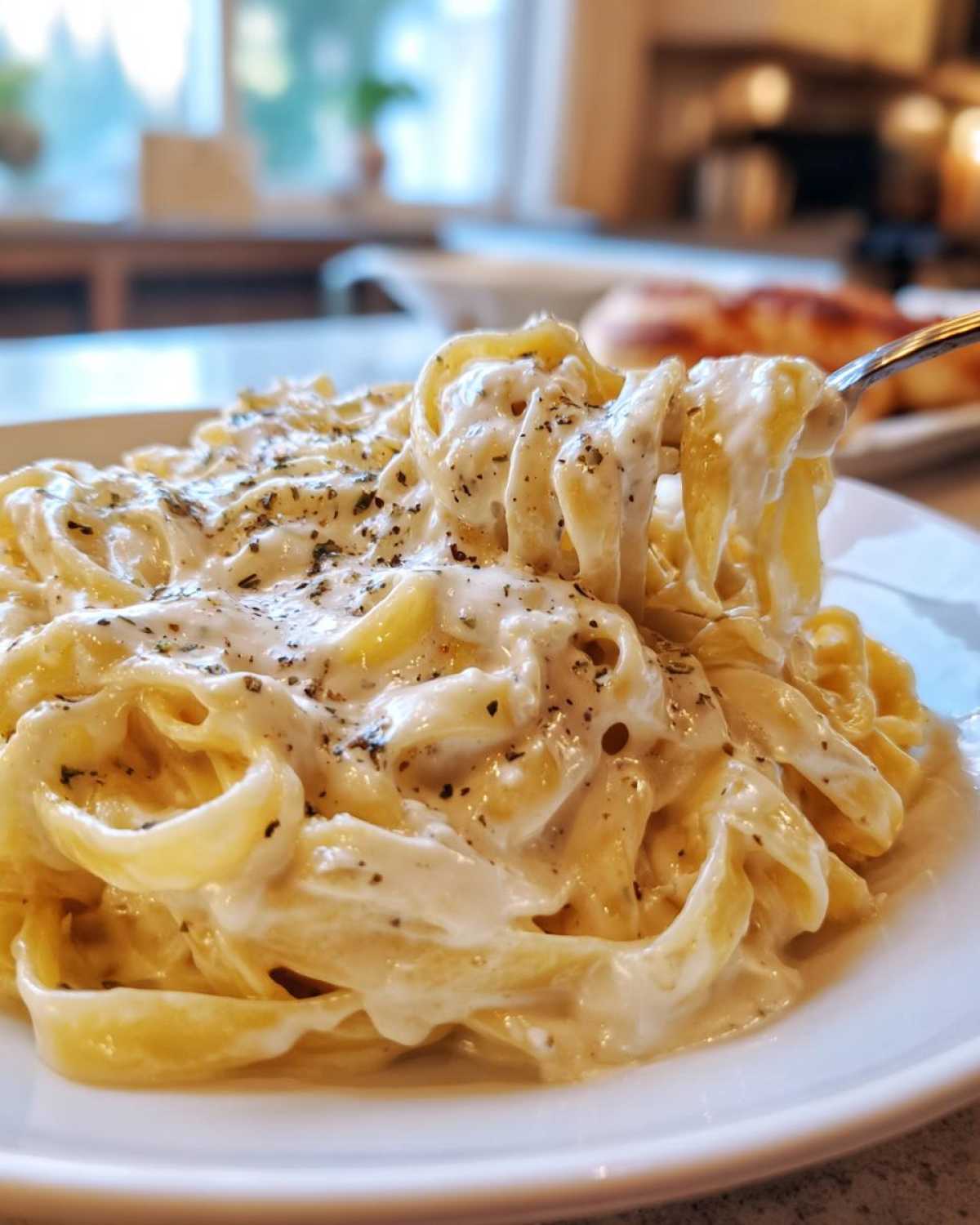 homemade alfredo sauce - detail 4