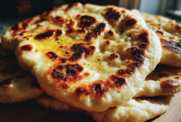 homemade naan bread