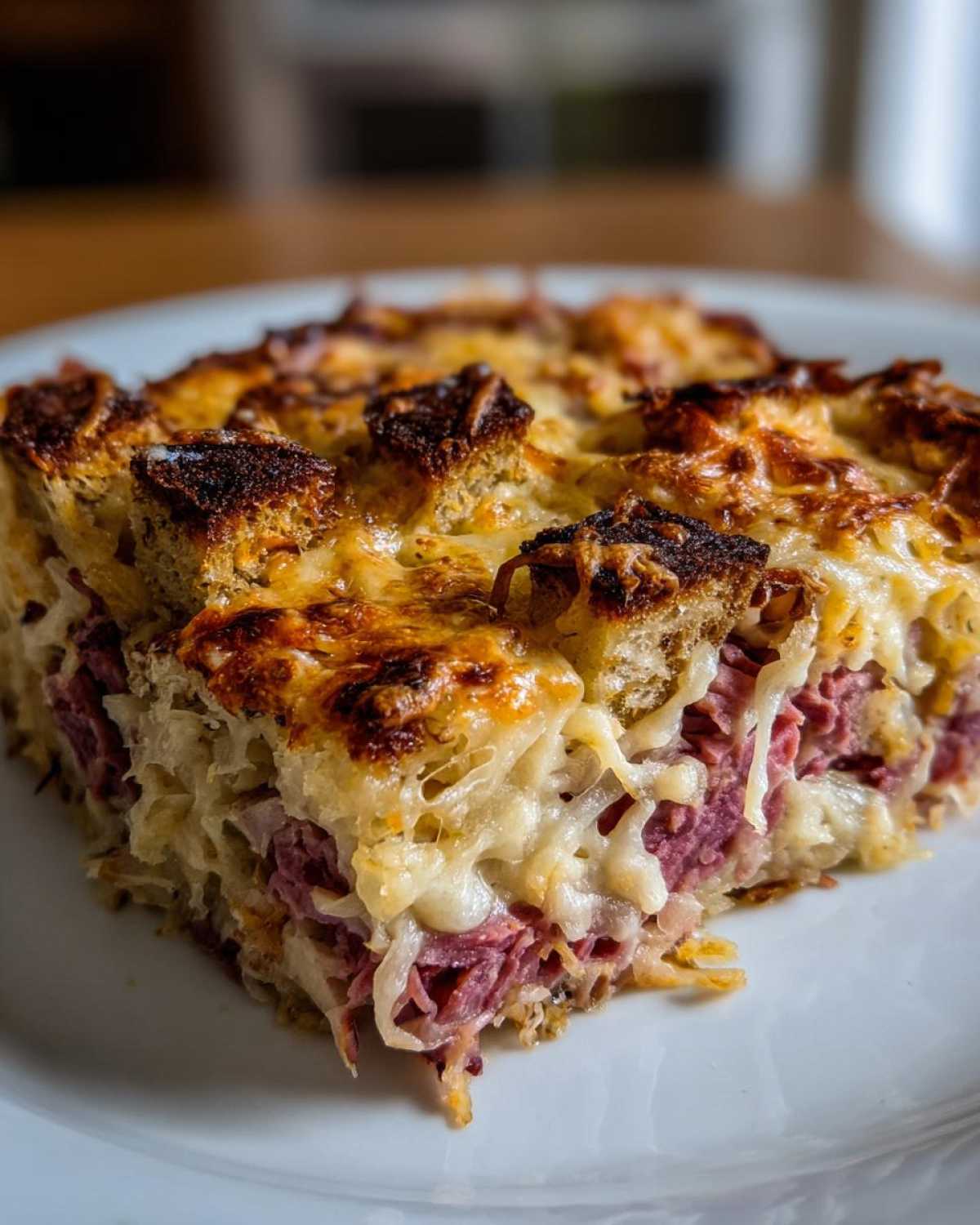 homemade reuben bake - detail 2