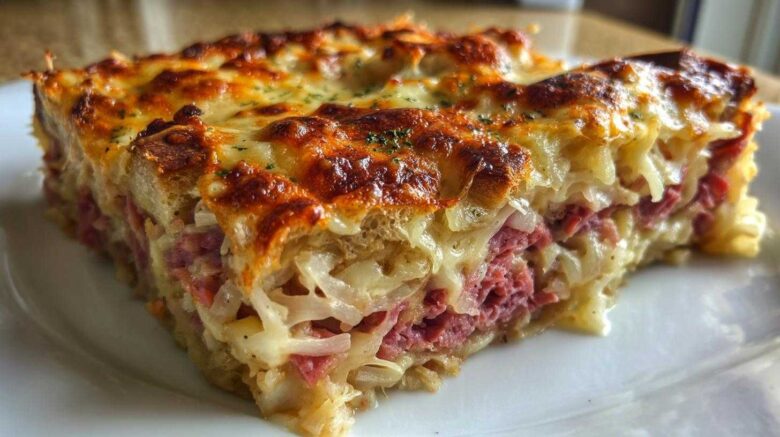 homemade reuben bake