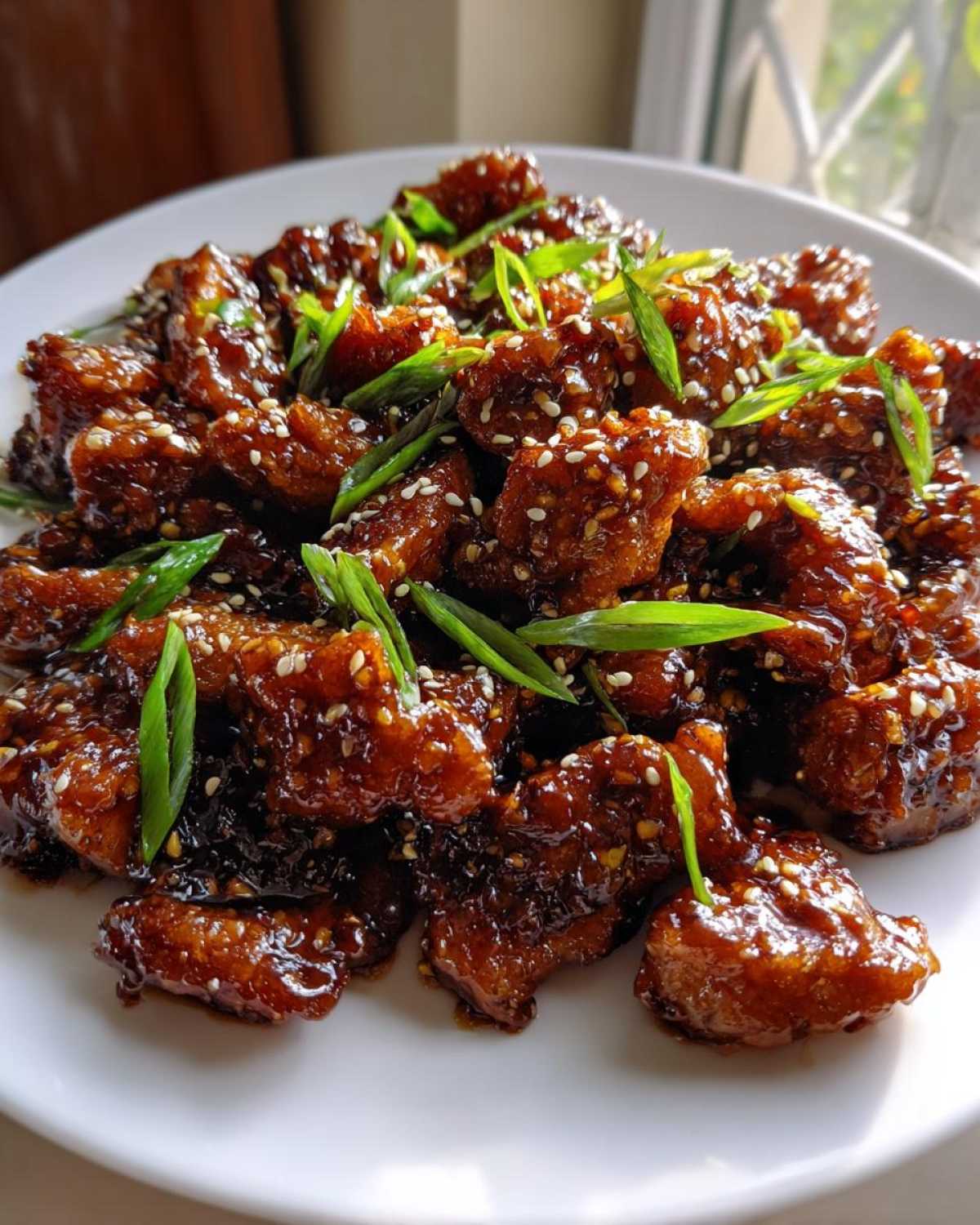 honey garlic chicken - detail 1