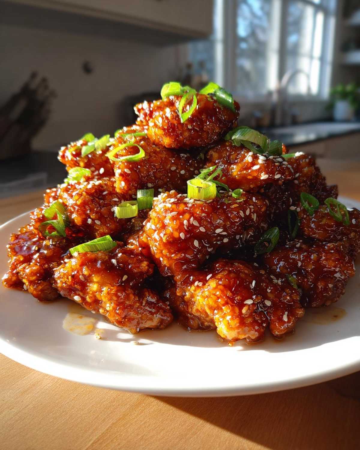 honey garlic chicken - detail 2