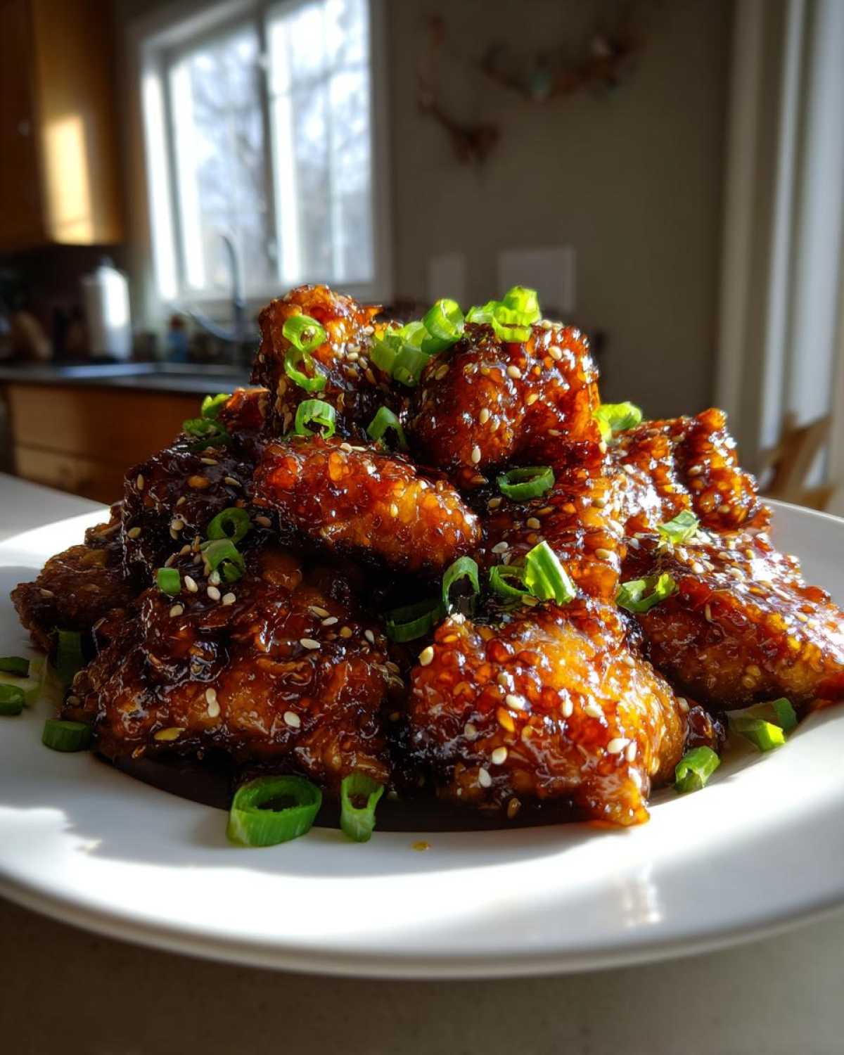 honey garlic chicken - detail 3
