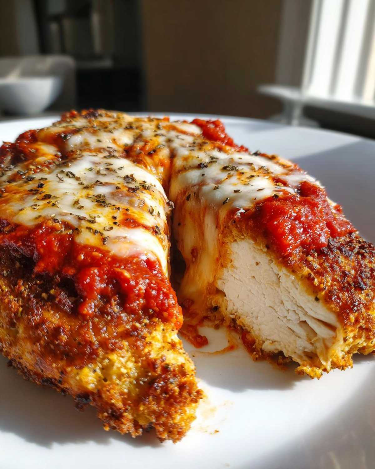 keto chicken parmesan - detail 1