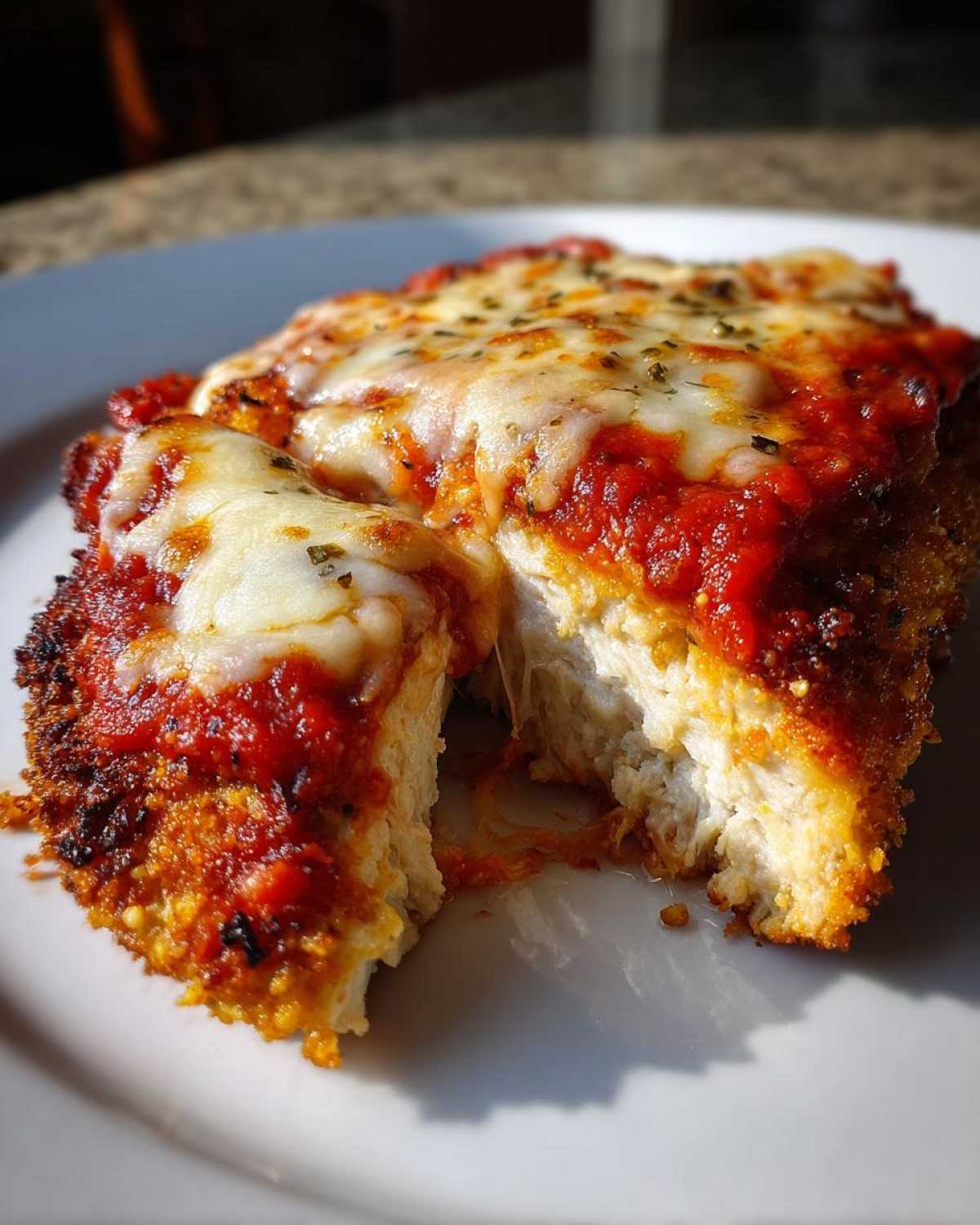keto chicken parmesan - detail 2