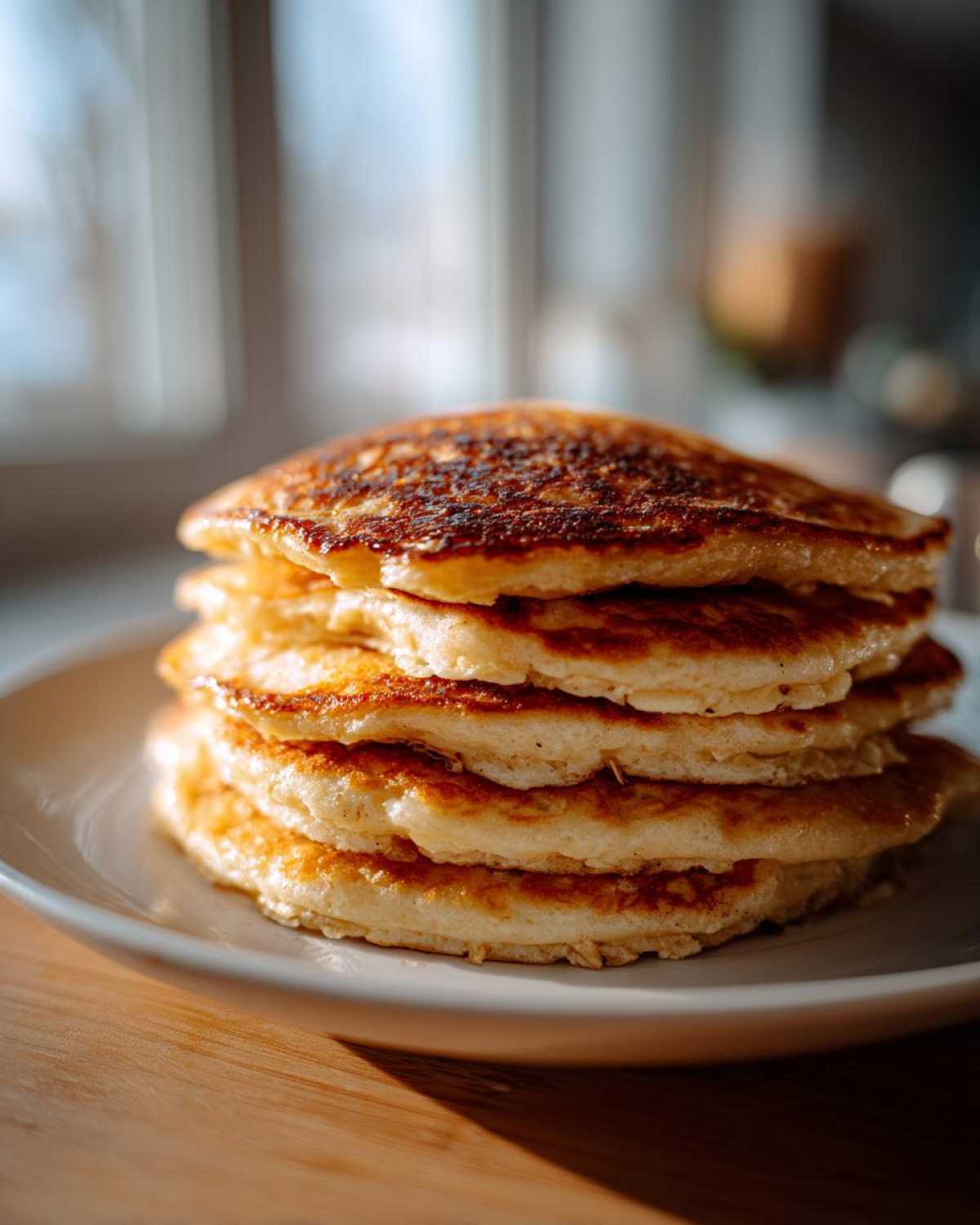 oatmeal pancakes - detail 1