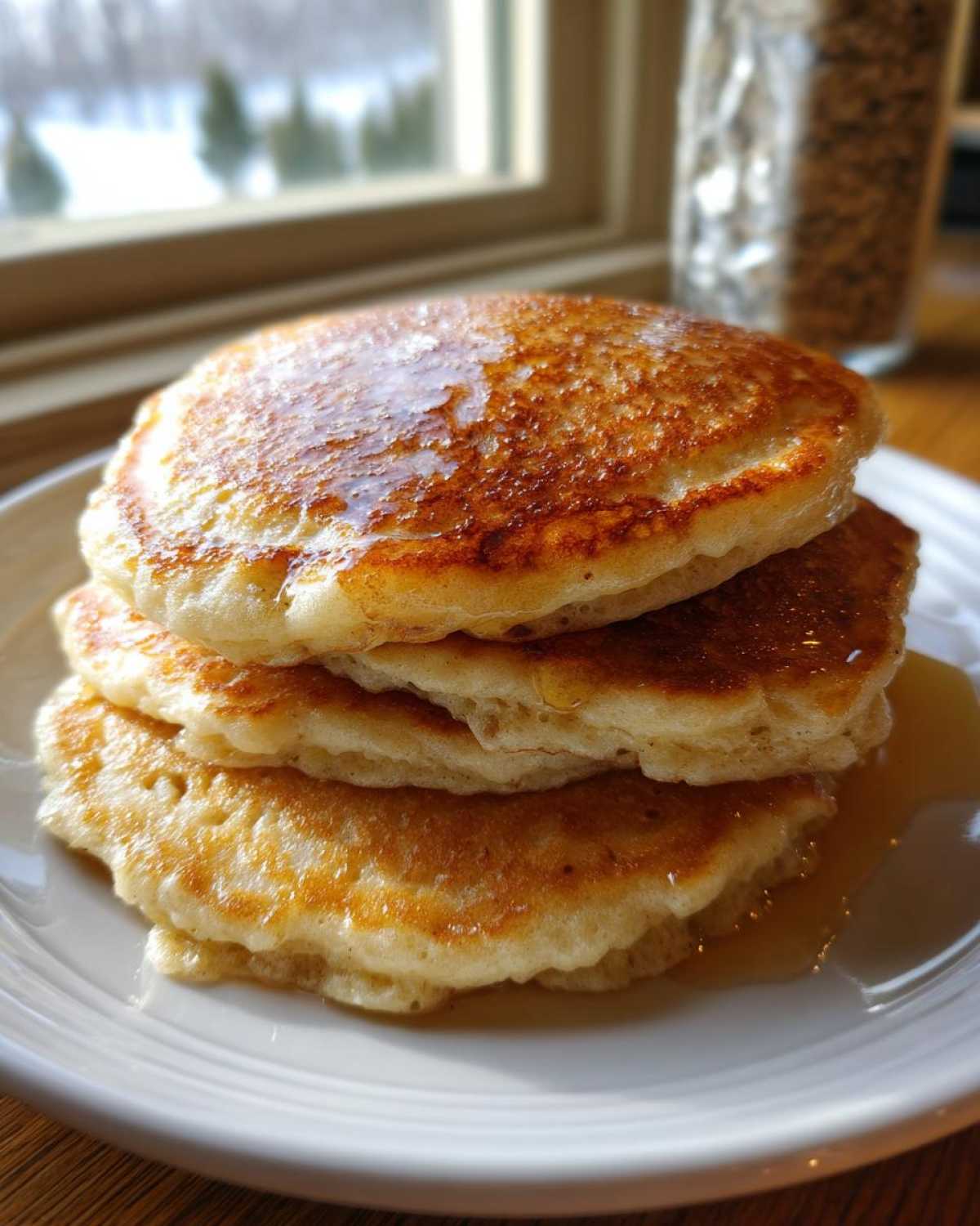 oatmeal pancakes - detail 3