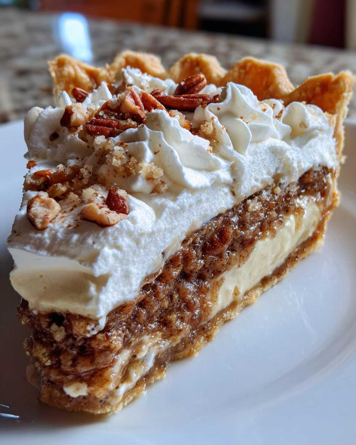 pecan cream pie - detail 1