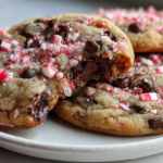 peppermint chocolate chip cookies