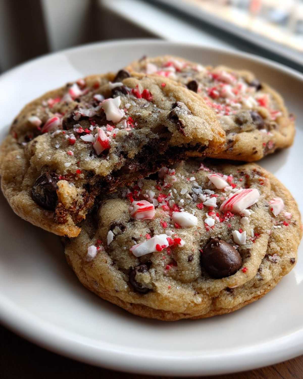 peppermint chocolate chip cookies - detail 2