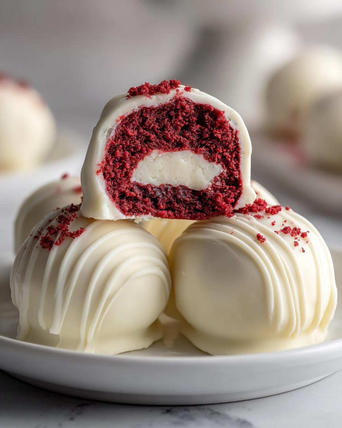 red velvet cake balls - detail 2