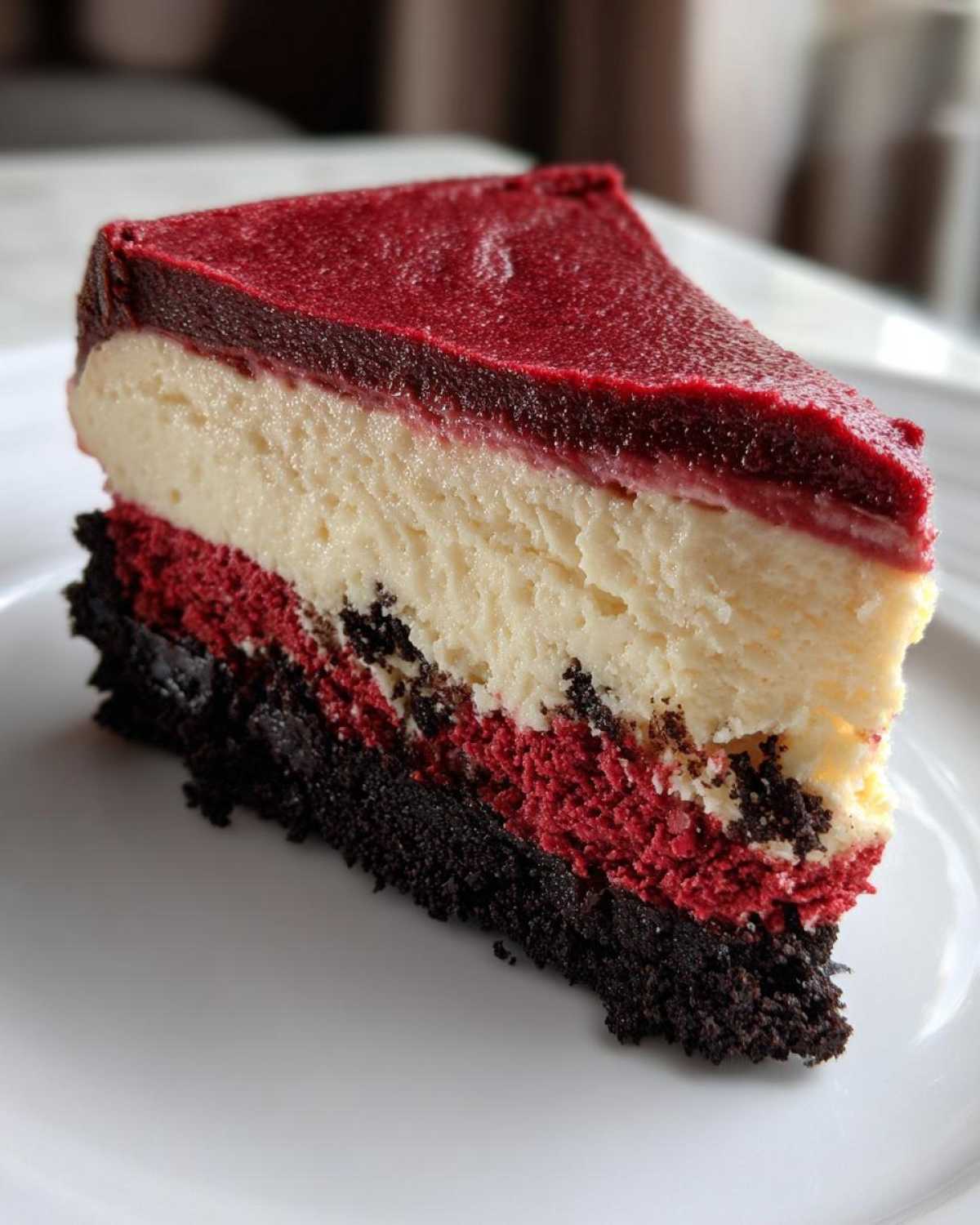 red velvet cheesecake - detail 3