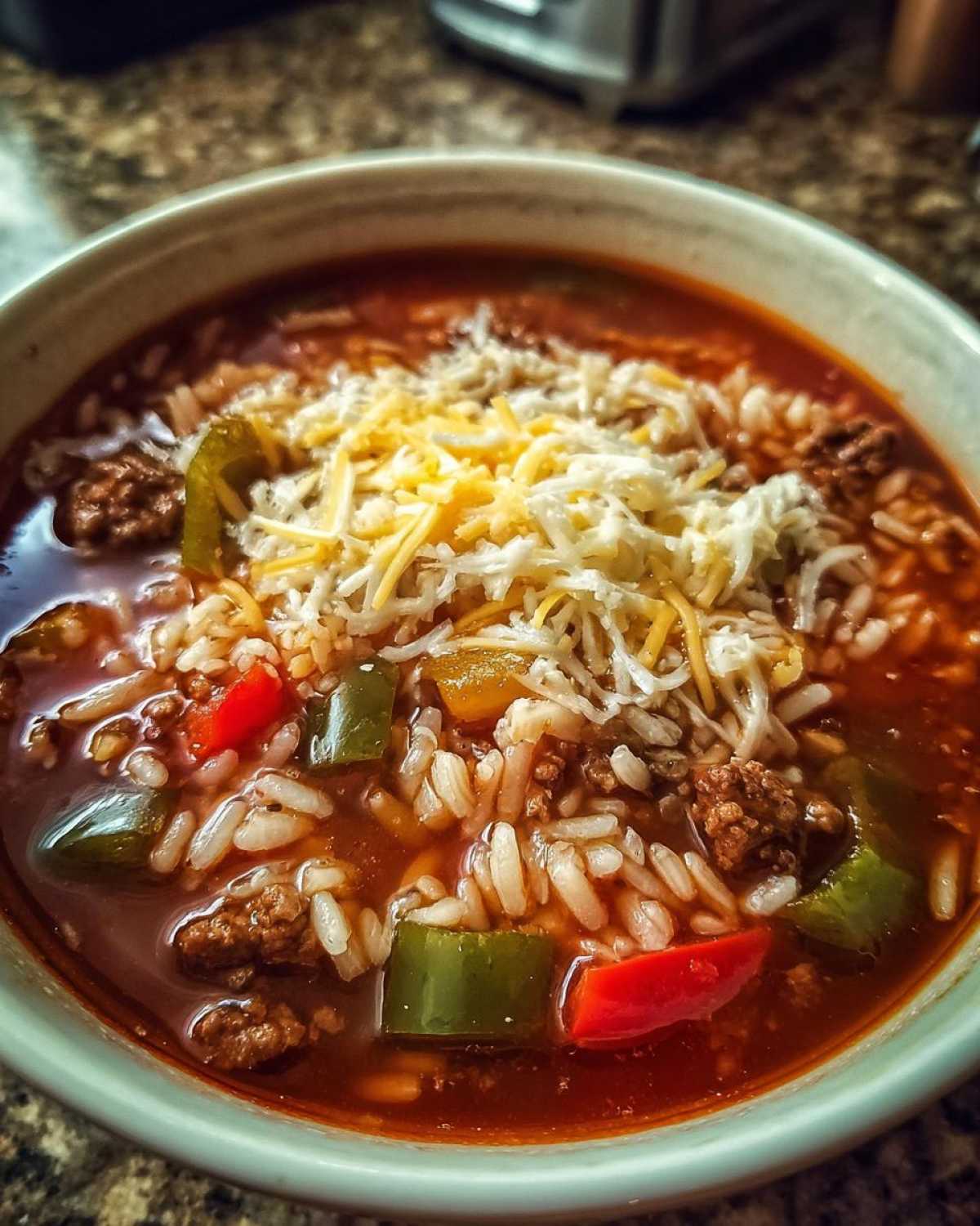 stuffed pepper soup - detail 1