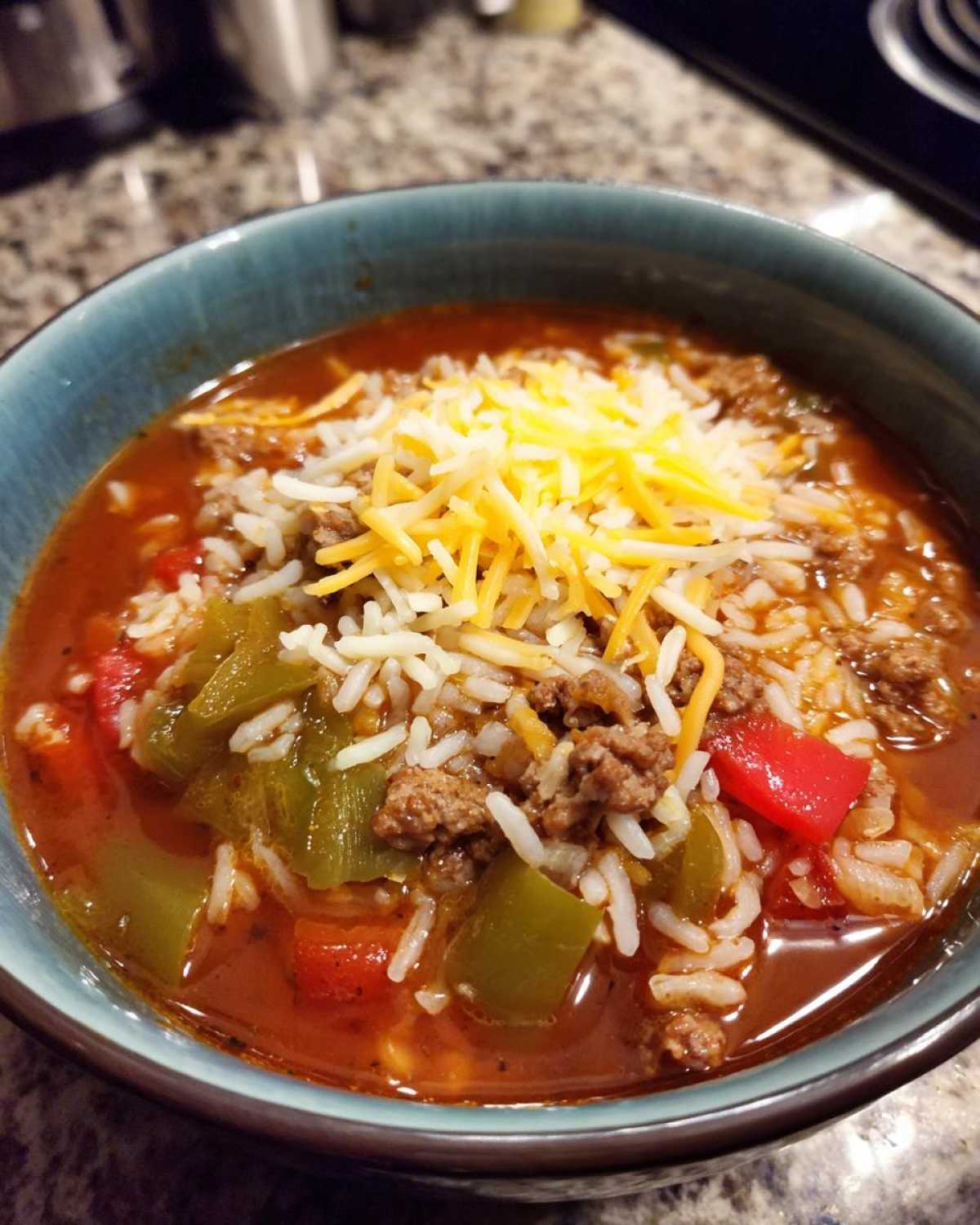 stuffed pepper soup - detail 2