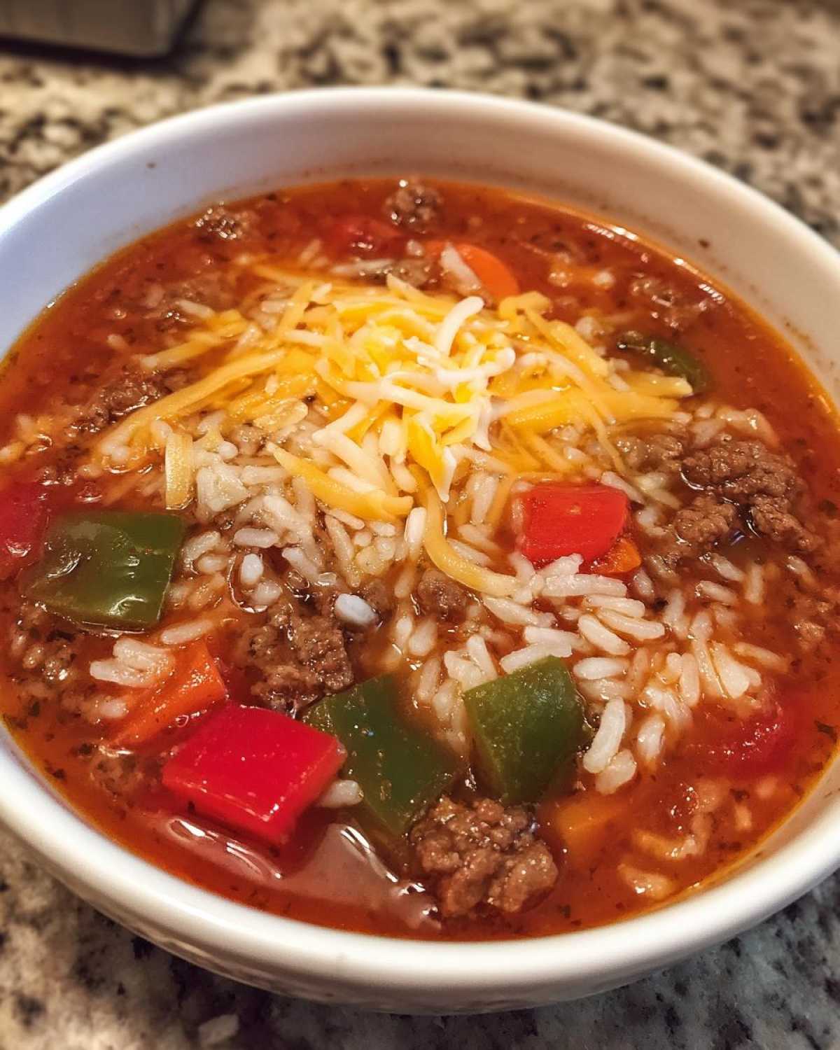 stuffed pepper soup - detail 3