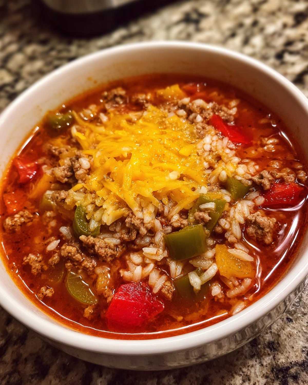 stuffed pepper soup - detail 4
