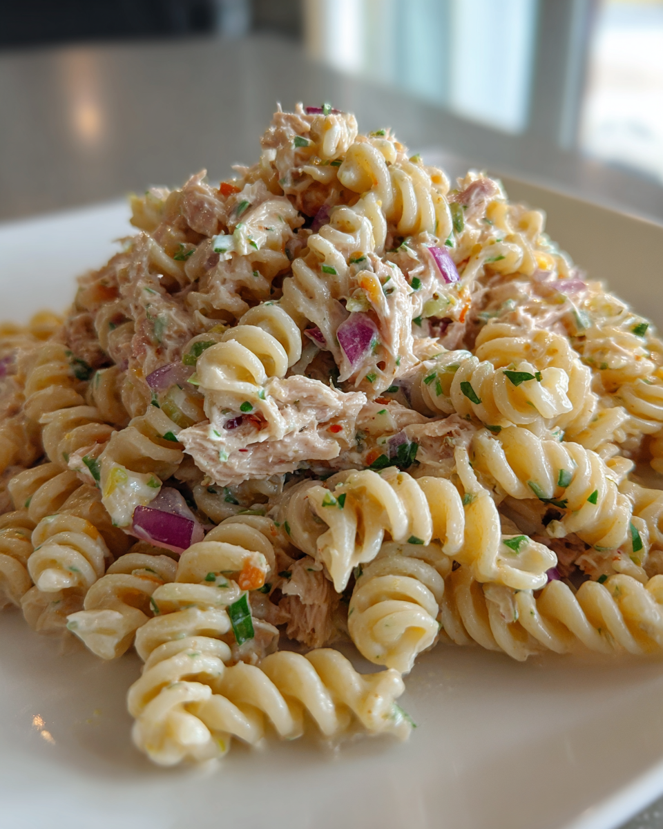 tuna pasta salad - detail 1