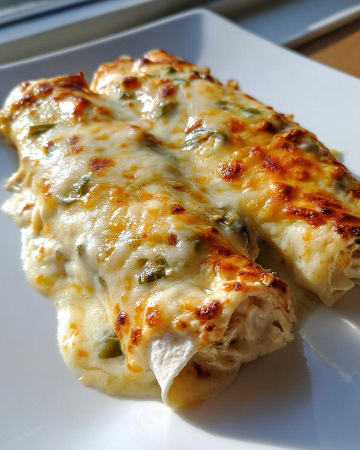 white chicken enchiladas - detail 3
